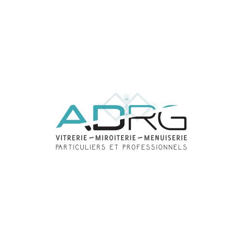 Conception de l'identité visuelle de l'entreprise ADRG Vitrerie - Miroiterie - Menuiserie